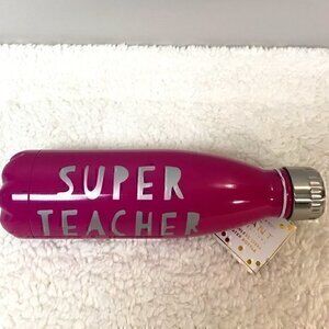 Slant Stainless Steel "Super Teacher" Water Bottle